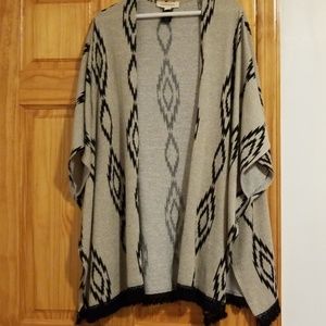 Black and Grey Kimono